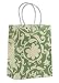 Think Posh Metallic Green/Ivory Flock Gift Bag, Medium