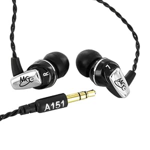 MEElectronics A151-BK Balanced Armature In-Ear Headphones for iPod, iPhone, MP3/CD/DVD Players (Black) $49.95