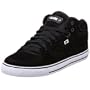 Globe Men's Haslam Sabaton Mid Skate Shoe,Black/White,10 M