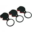 3 Folding Magnifier 3X Pocket Magnifying Glass w/ Case
