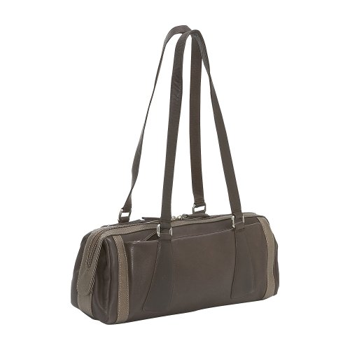Derek Alexander Leather Medium Duffle Handbag