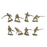 WWII Japanese Infantry Plastic Army Men: 16 piece set of 54mm Figures 1:32 scale