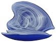 Colorful Art Glass Cobalt Blue Heart Dish 10"L x 7.25"W