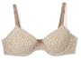 Calvin Klein Women's Perfectly Fit Tailored T-Shirt Bra,Sleek Print/Sand Dune,38B