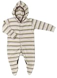 Organics for Kids Wide-striped Hoody Rompers - All Colours