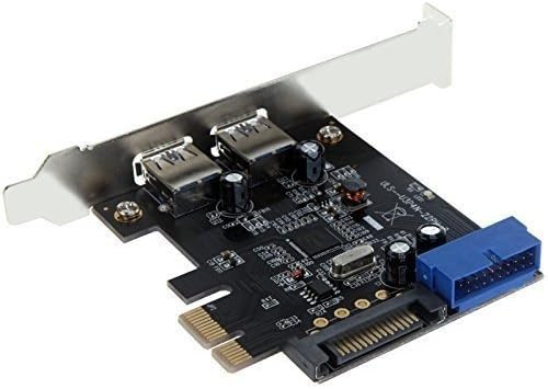 Zhanyun New USB 3.0 Super Speed 2-Port PCI-E PCI Express 19-pin USB3.0 15-pin SATA Connector