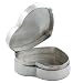 Solid 925 Sterling Silver Heart Shaped Pill Box
