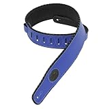 Levy's Leathers MSS13-BLU 2.5-inch Sig Srs Leather Guitar Strap,Blue