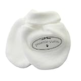 【未熟児】【低出生体重児】【早産児】【NICU】用 ベビー服：ミトン ホワイト