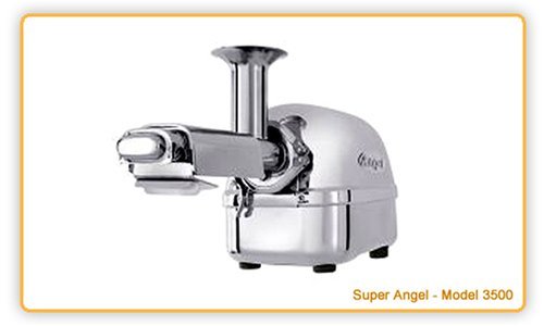Super Angel 5500 Stainless Steel Living Juice Extractor Machine - Super Heavy Duty Juicer Juices Fruits Vegetables Leafy Greens Wheatgrass