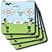 Rich Diesslins Funny KNOTS Scouting Cartoons - Airlifting Food - Jamboree Lunches - Coasters