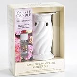 Yankee Candle Home Fragrance Oil Set - Fresh Cut Roses - Oil & Warmer