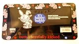 Happy Bunny Kiss Butt Glitter License Plate Frame
