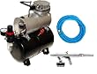 IWATA HIGH PERFORMANCE PLUS HP-BC PLUS AIRBRUSHING SYSTEM WITH AIRBRUSH-DEPOT MODEL TC-20T