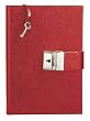 The Secret Diary Journal, Lined, Key and Lock Closure, Red, (2011 Edition)