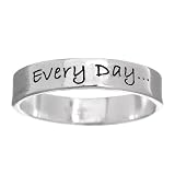 Sterling Silver Every Day is Earth Day Ring