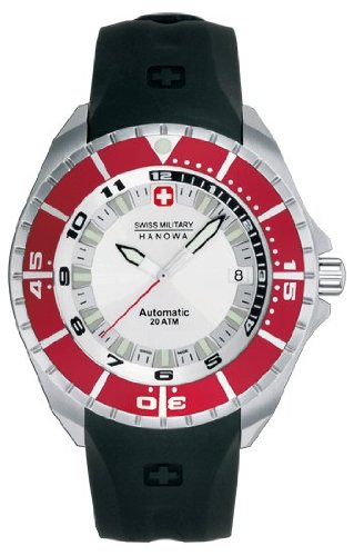 Swiss Military Herren-Armbanduhr XL Analog Automatik Kautschuk 05-4095.04.001.04