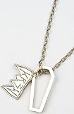 KR3W The Fang Chain Necklace in Antique Brass,Jewelry for Men