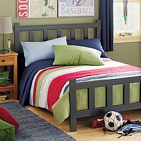 Kids Dark Grey Iron Wilson Picket Bed - Twin Bed (Dk. Grey)