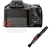 GTMax 2x Clear LCD Screen Protector + Camera LCD Lens Pen Pocket Cleaning B ....