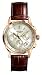 ROSE GOLD PLATE CASE 50M CHRONO BROWN STRAP