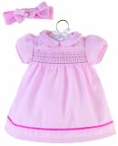 Corolle - Accessoire Poupon - Les Classiques - Habillage Bébés 36 Cm - Robe Rose A Smoks