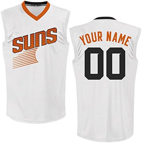 Youth Customized Phoenix Suns White Replica Basketball Jersey Devin Booker #1 Size S