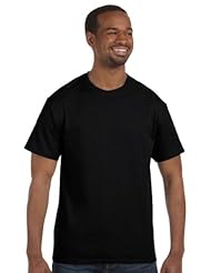 From Amazon.com. Click for details:
 Hanes Mens TAGLESS 6.1 Short Sleeve Tee, M-Black Hanes Mens TAGLESS 6.1 Short Sleeve Tee, M-Black