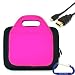 Gizmo Dorks Hard Shell EVA Case with Neoprene handles and shoulder strap (Pink), HDMI Cable included with Carabiner Key Chain for the Motorola Xoom Tablet