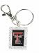 Licensed Texas Tech Red Raiders Keychain with Rhinestones Fashion Jewelry
