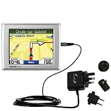 International Wall / AC Charger for the Garmin Nuvi 300 - Gomadic Brand w/ TipExchange Technology