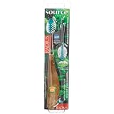 Radius Source Toothbrush, Soft Bristles, (Adult), 1 Toothbrush + Refill, Colors May Vary (Pack of 3)