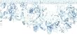 Cornflower Rose Toile Wallpaper Border