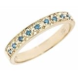 0.11ct Blue Diamond Wedding Anniversary Band Ring 10K Yellow Gold (0.11cttw, SI Clarity) 41eWCQARViL. SL160 0.11ct Blue Diamond Wedding Anniversary Band Ring 10K Yellow Gold (0.11cttw, SI Clarity)