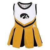 Adidas Iowa Hawkeyes White Toddler 2-Piece Cheerleader Dress