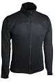Terramar Men's Geo Fleece Full Zip,Black,Medium