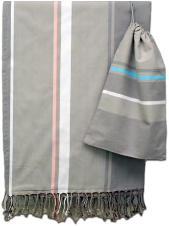 Laguna Double Sided Smart Turkish Towel 35" X 59" Brown for Bath&Beach,Spa,Fitness,Baby Wrap,Throw