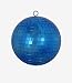 Ocean Blue Mirrored Glass Disco Ball Christmas Ornament 6