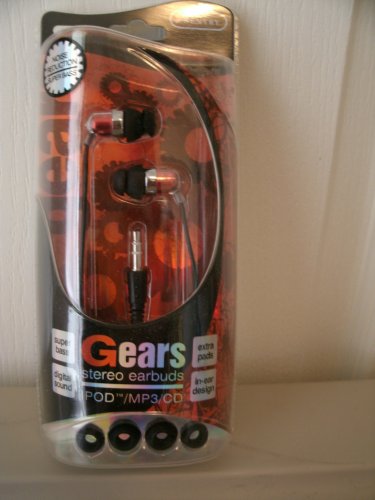 Sentry HO744 Gears In-Ear Buds (Red)