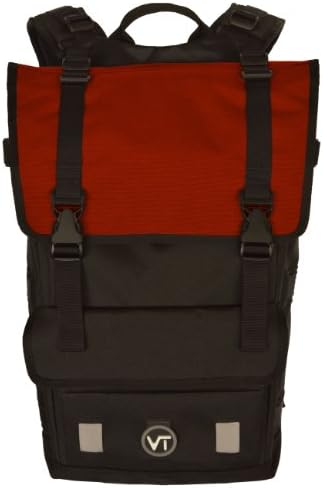 Velo Transit Men's Navigator 30 Waterproof Urban Cycling Commuter Backpack, Red/Black, Medium