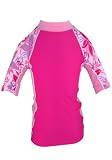 Seaside UV Sun Protective Short-Sleeve Girls Sun Shirt (Rashguard, UPF 50+)