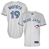 MLB Majestic Jose Bautista Toronto Blue Jays Replica Jersey - White (Large)