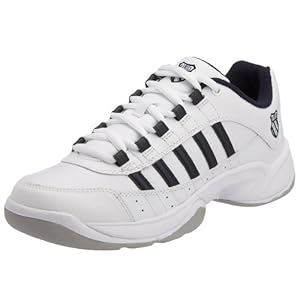 K-Swiss Men's Outshine Carpet Trainer White/Navy/Light Grey 01146-195 9.5 UK