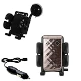 Sony Ericsson z555a Flexible Auto Windshield Holder with Car Charger - Uses Gomadic TipExchange