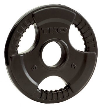 TKO TriGrip Rubber Plate 5 lb.