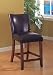 Kitchen & Housewares : Set of 2 Contemporary Style Brown Vinyl Counter Height Stools
