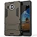 Lumia 950 XL Case, CoverON® [Shadow Armor Series] Hard Slim Hybrid Kickstand Phone Cover Case for Microsoft Lumia 950 XL - Gunmetal Gray & Black