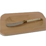 Laguiole wood butter dish and spreader French imported