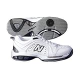 Men's New Balance MC803W (D) Tennis Shoe-White/Black