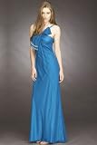 Teal Evening Gowns by Mikael Aghal